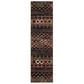 Safavieh Amsterdam AMS108P-28 2"3" x 8" Black/Multi Runner, , large
