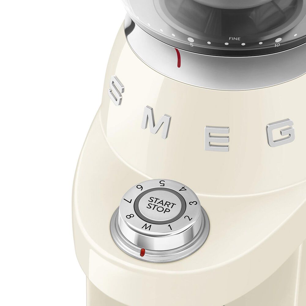 SMEG Conical Burr Coffee Grinder in Cream, , large