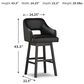 Ashley Tallenger 30.5" Swivel Barstool in Dark Brown, , large