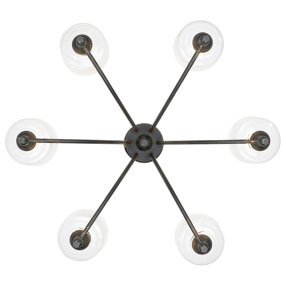 Golden Lighting Keating 6-Light Chandelier in Antique Black, , large