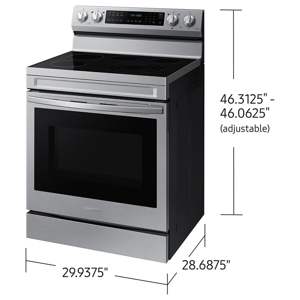 Samsung 6.3 Cu. Ft. Smart Freestanding Electric Range in Fingerprint Resistant Stainless Steel, , large