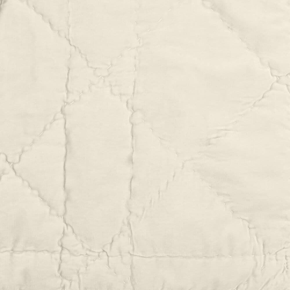 Timberlake 3-Piece Velvet King Quilt Set in Cream, , large