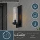 Vaxcel Grantley 1-Light Outdoor Wall Sconce in Matte Black, , large