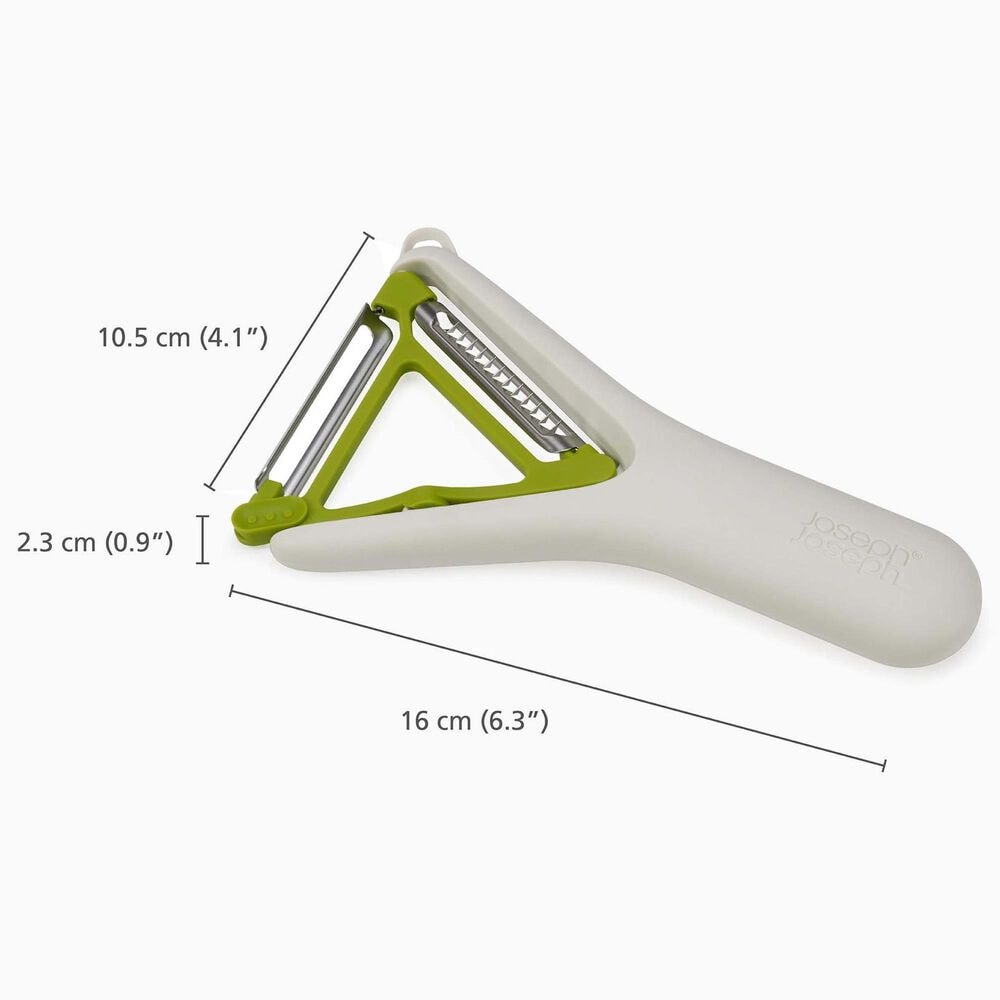 Joseph Joseph Switch 2-in-1 Peeler in Stone and Green, , large