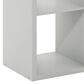 HOMLUX 2-Cube Reversible Open Back Bookshelf in Light Grey, , large