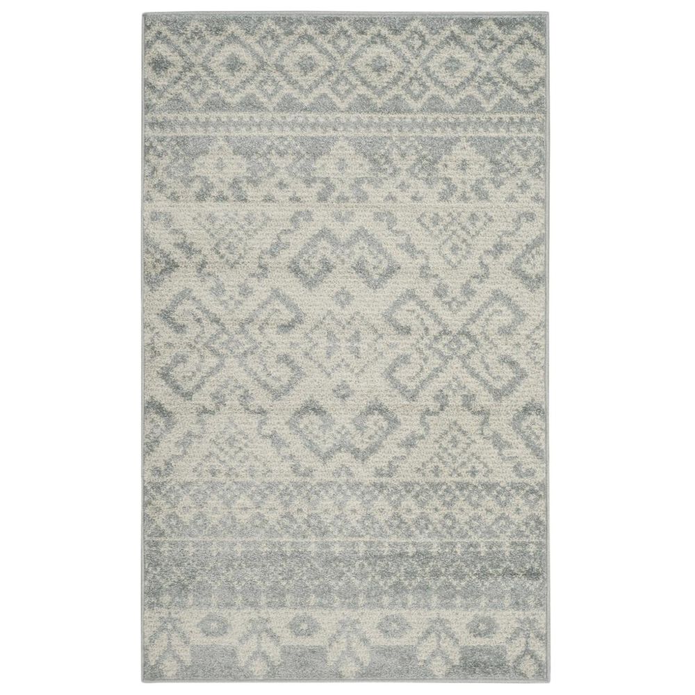 Safavieh Adirondack ADR107T 3" x 5" Slate and Ivory Area Rug, , large