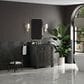 James Martin Vanities Brookfield 36" Single Bathroom Vanity in Black Onyx with 3 cm Charcoal Soapstone Quartz Top and Rectangular Sink, , large
