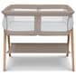 Delta Children Bondi Beechwood Twin Bassinet in Tan, , large