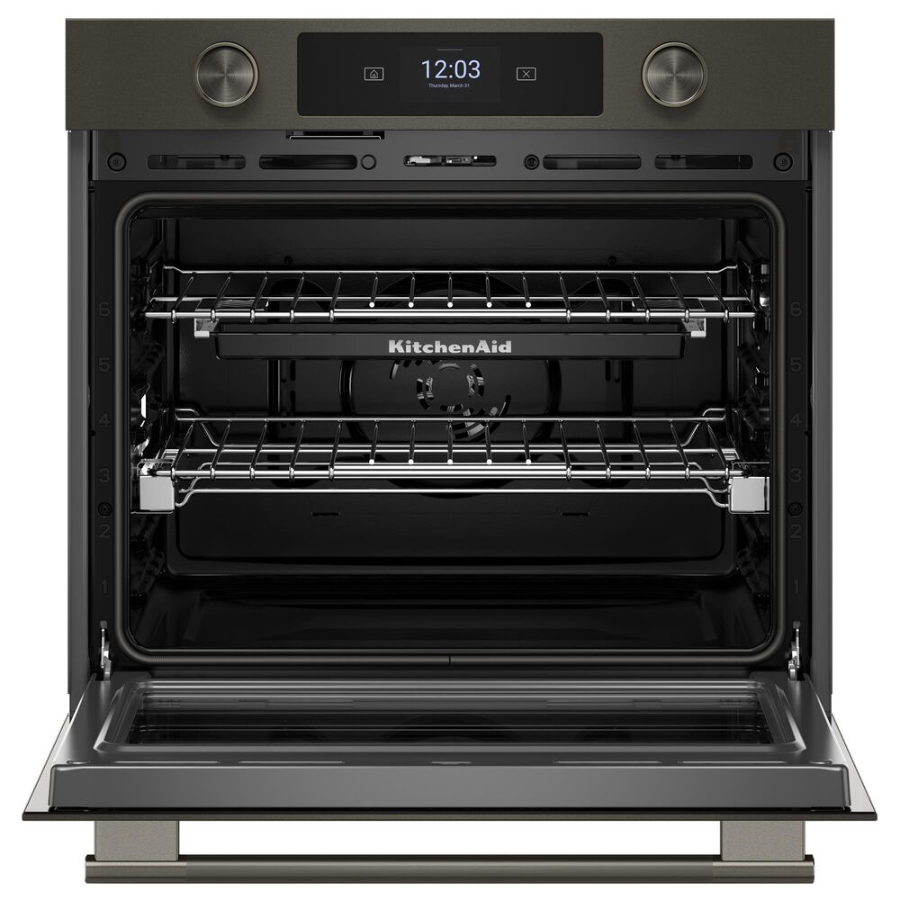 KitchenAid 2-Piece Kitchen Package with Black Ore 30" Smart Single Wall Oven and Black 36" Induction Cooktop, , large