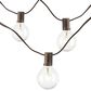 The Gerson Company 20" Electric Patio Light String in Brown and Clear - Set of 2, , large