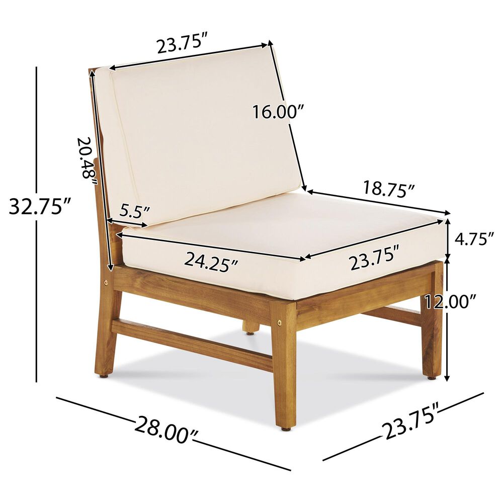 HOMLUX 7-Piece Patio Furniture Set in Cream, , large