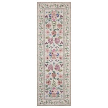 Rifle Paper Co. x Loloi Rosa 2" x 5" Ivory Runner, , large