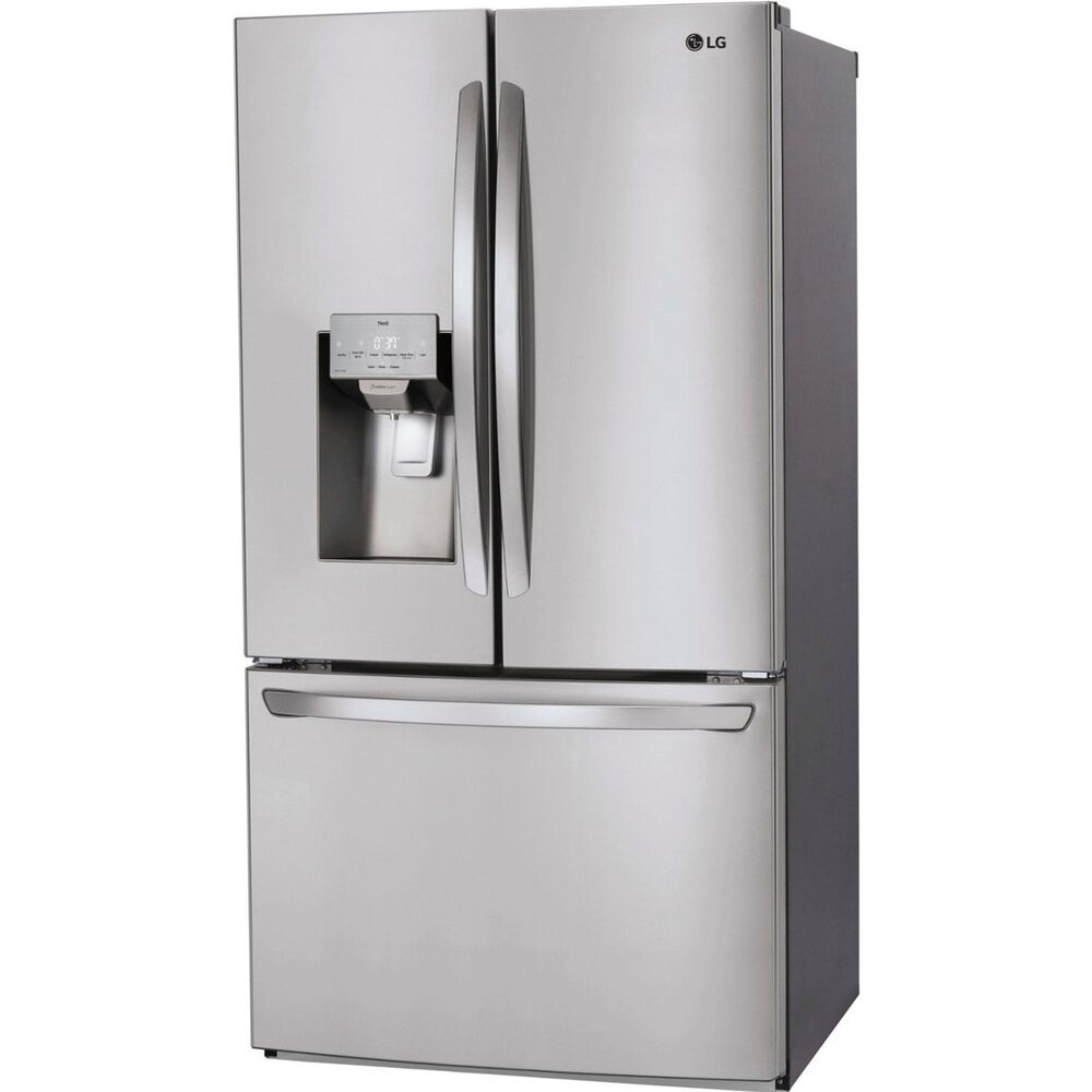 LG 28 cu.ft 3 Door French Door, Ice and Water, Printproof Stainless Steel, , large