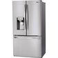 LG 28 cu.ft 3 Door French Door, Ice and Water, Printproof Stainless Steel, , large