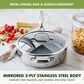 Green Pan Valencia Pro 5-Quart Saute Pan with Lid in Stainless Steel, , large