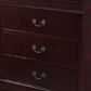Crown Mark Louis Philip 6 Drawer Dresser in Cherry, , large