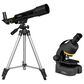 Explore Scientific 50mm Refractor Telescope and Microscope Set in Black, , large