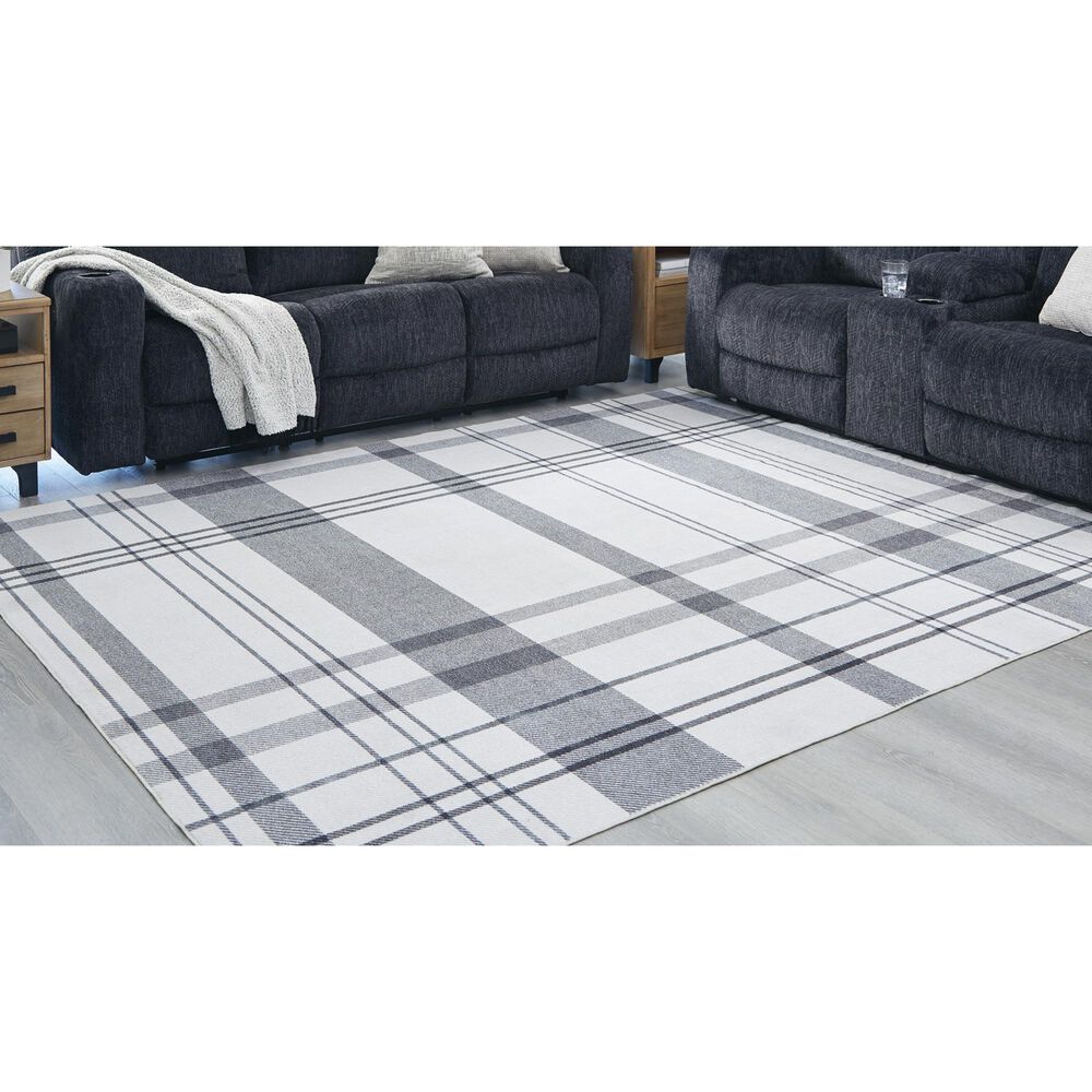 Ashley Kaidlow 7&#39;7&quot; x 9&#39;8&quot; Gray and Cream Area Rug, , large