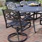 Homestyles Sanibel 7-Piece Outdoor Swivel Dining Set without Cushions in Black, , large