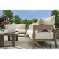 Ashley Serene Bay Patio Sofa in White, , large