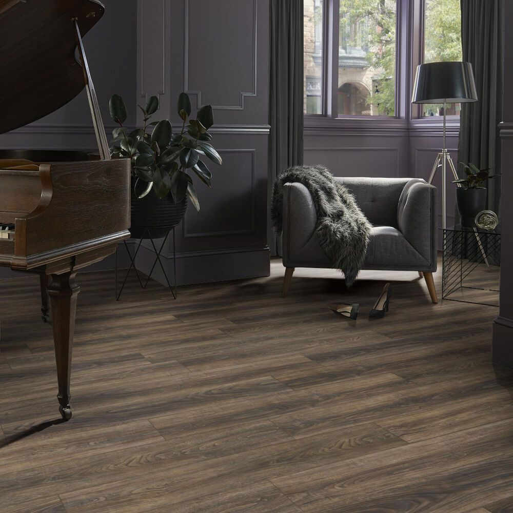 Mannington REALTA Glue Heritage Walnut Acorn 7&quot; x 48&quot; Luxury Vinyl Plank, , large