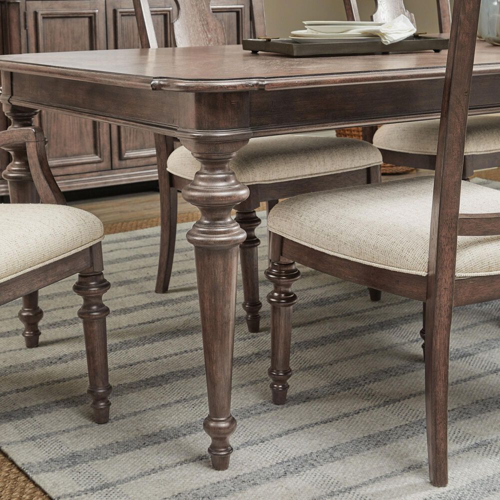 Chapel Hill Saddle Creek Dining Table in Medium Wood  - Table Only, , large