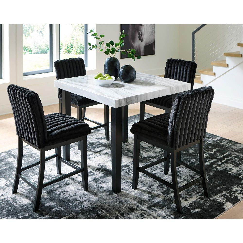 Ashley Mervannie Counter Height Dining Table in Gray and Black - Table Only, , large