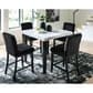 Ashley Mervannie Counter Height Dining Table in Gray and Black - Table Only, , large