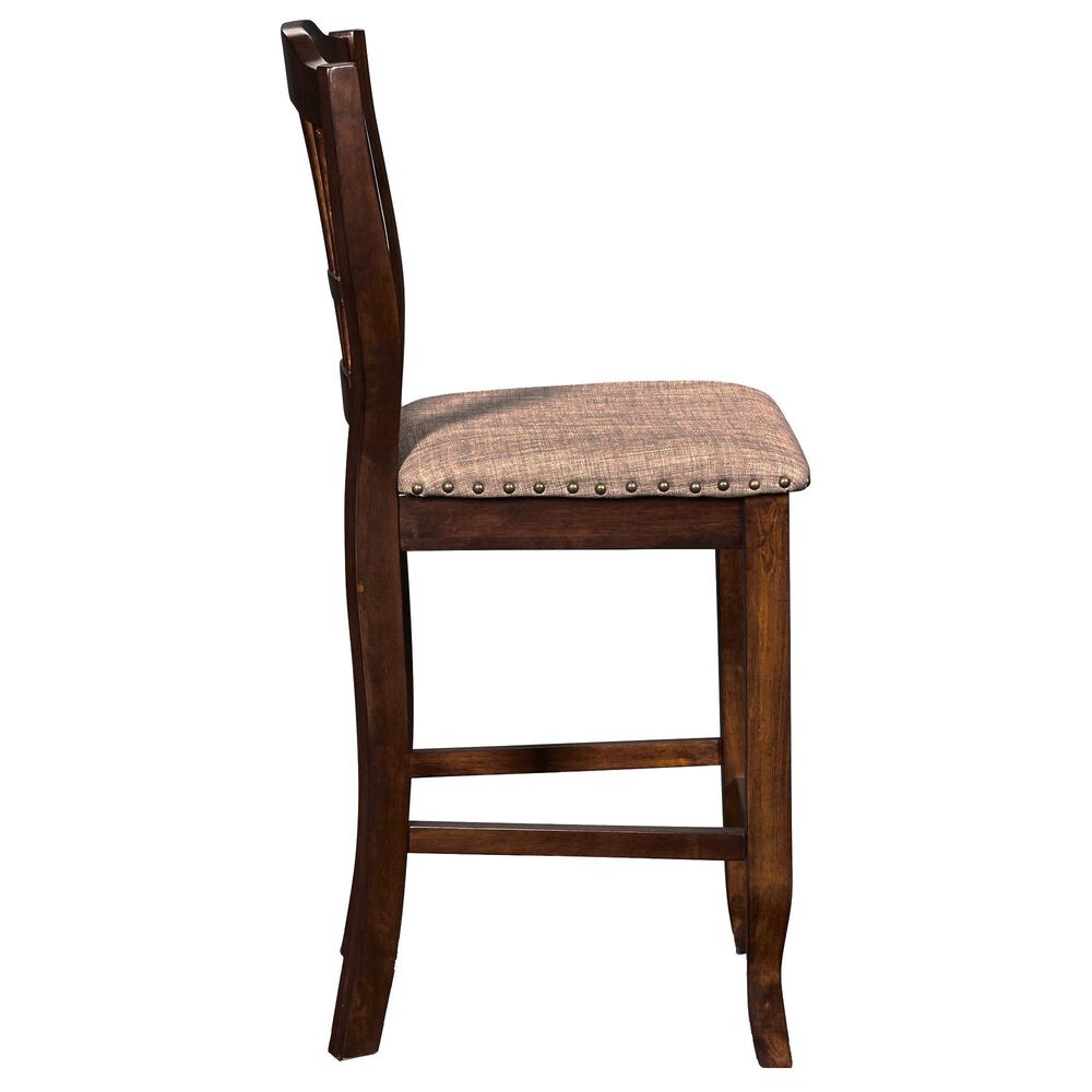 New Heritage Design Bixby Counter Side Chair in Espresso Cherry, , large