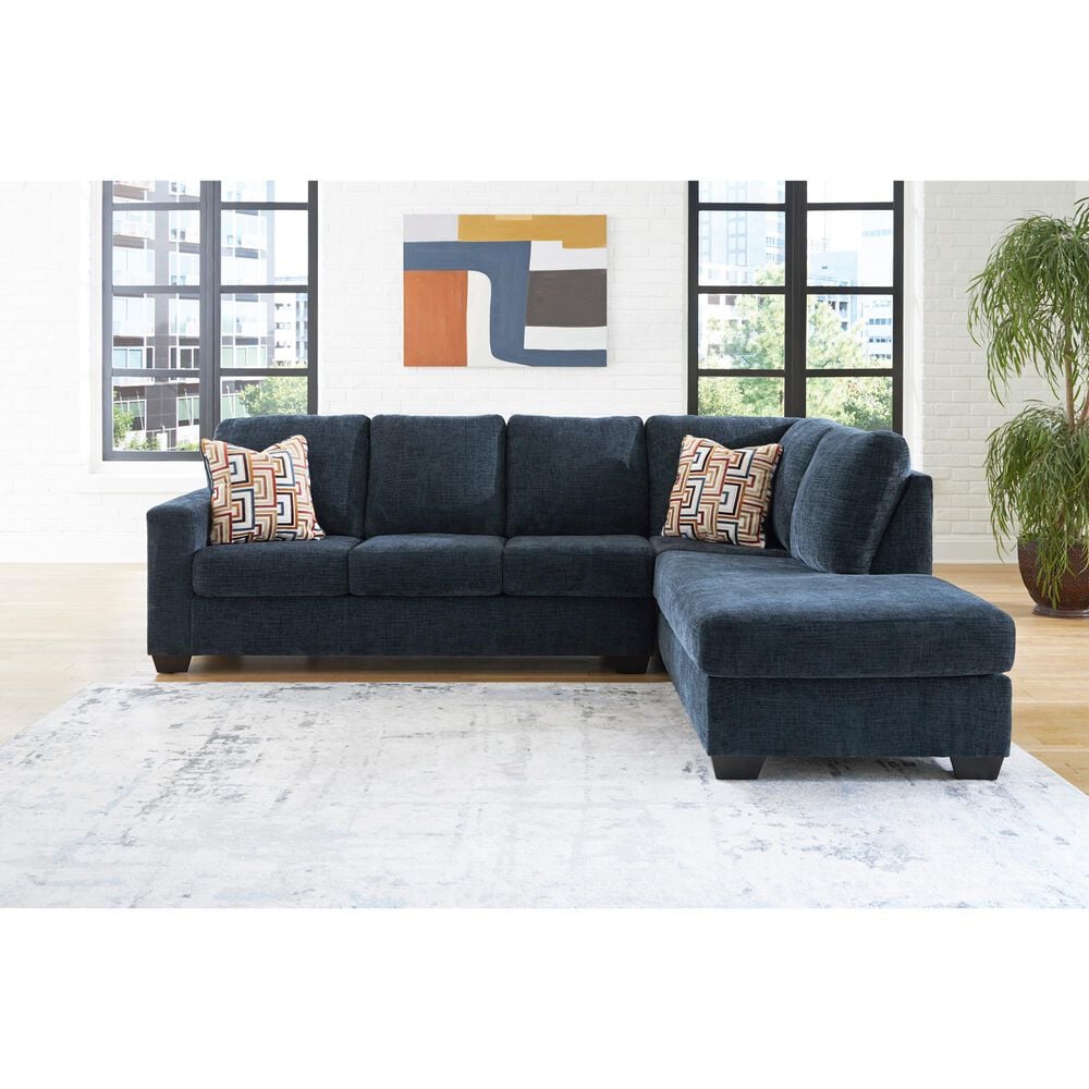 Ashley Aviemore 2-Piece Sectional with Right-Facing Chaise in Ink, , large