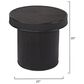 Splendor Living Uxbridge Bamboo Accent Side Table in Black, , large