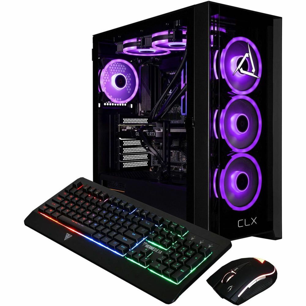 CLX Set Gaming Desktop | Intel Core i7 14700KF - 32GB RAM - NVIDIA Geforce RTX 5070 Graphics - 2TB SSD in Black, , large