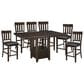 Ashley Haddigan 7-Piece Counter Height Dining Set in Dark Brown, , large