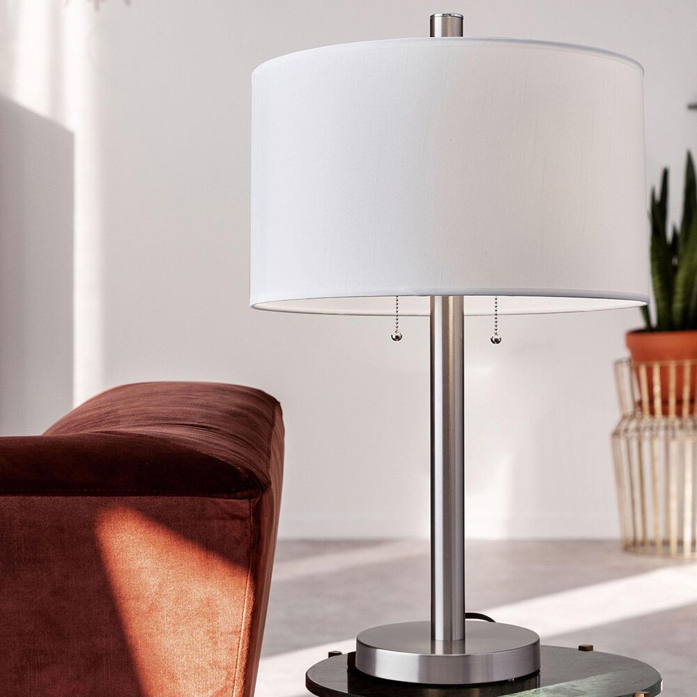 Adesso Boulevard Table Lamp in Brushed Steel, , large