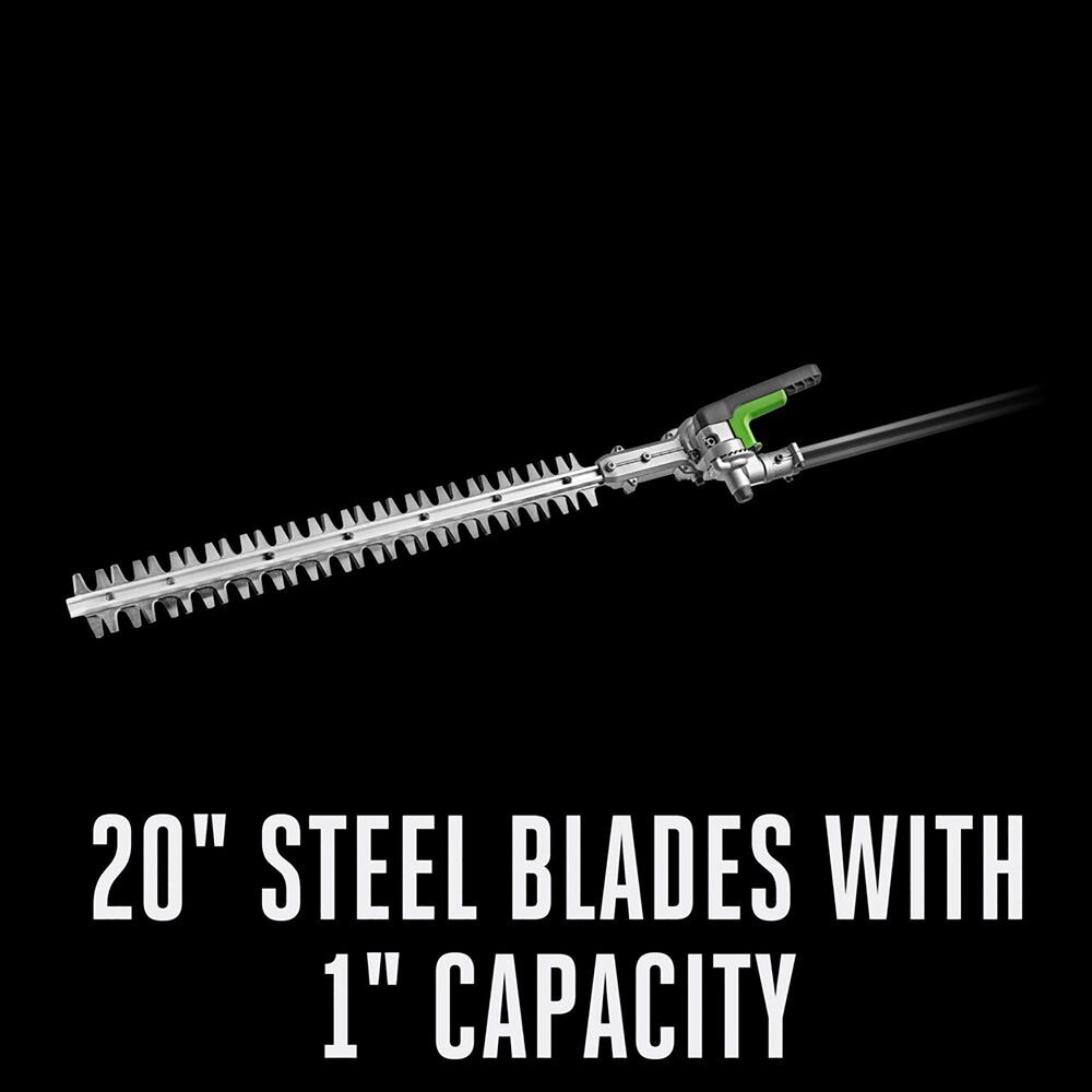 EGO Power+ 20" Carbon Fiber Hedge Trimmer Attachment in Gray, , large