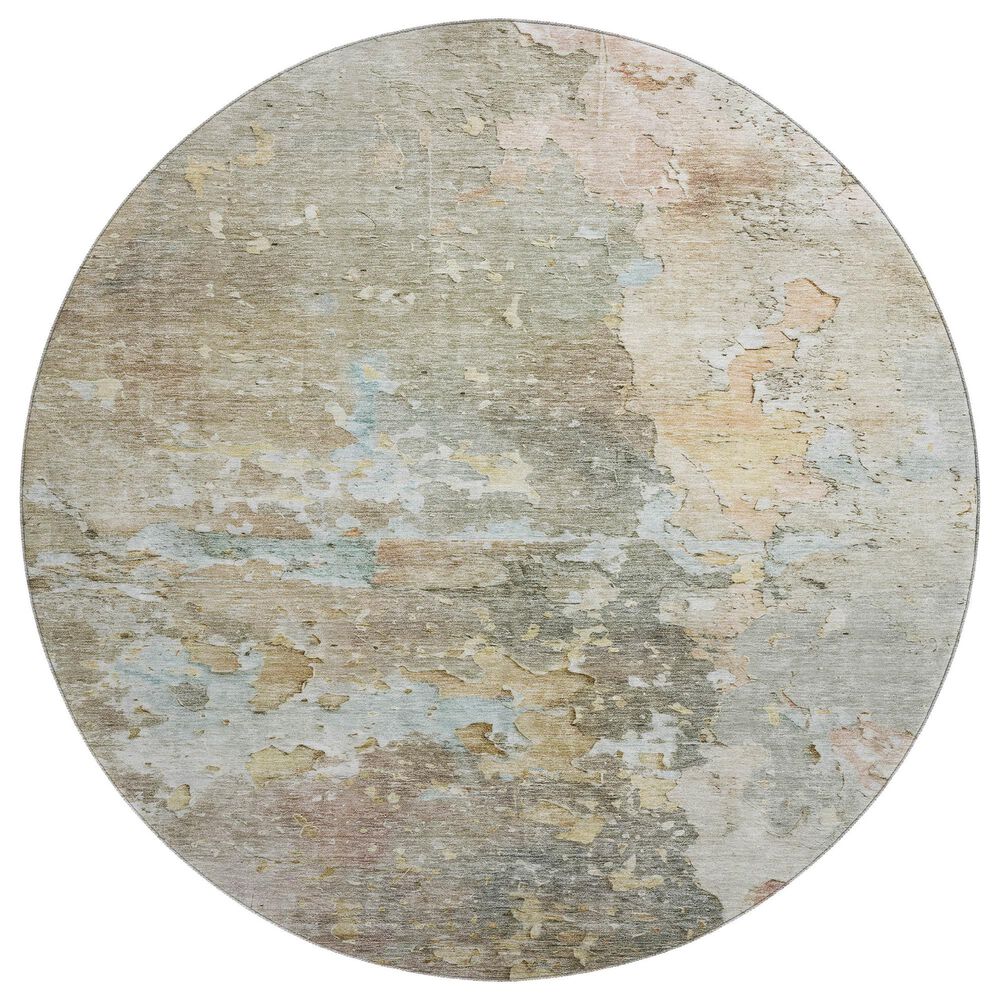 Dalyn Rug Company Ravenna RN3 8" Round Brown Area Rug, , large