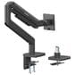 Manhattan Mechanical Spring Single Monitor Desk Mount in Black, , large