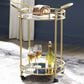 Ashley Wynora Bar Cart in Goldtone, , large