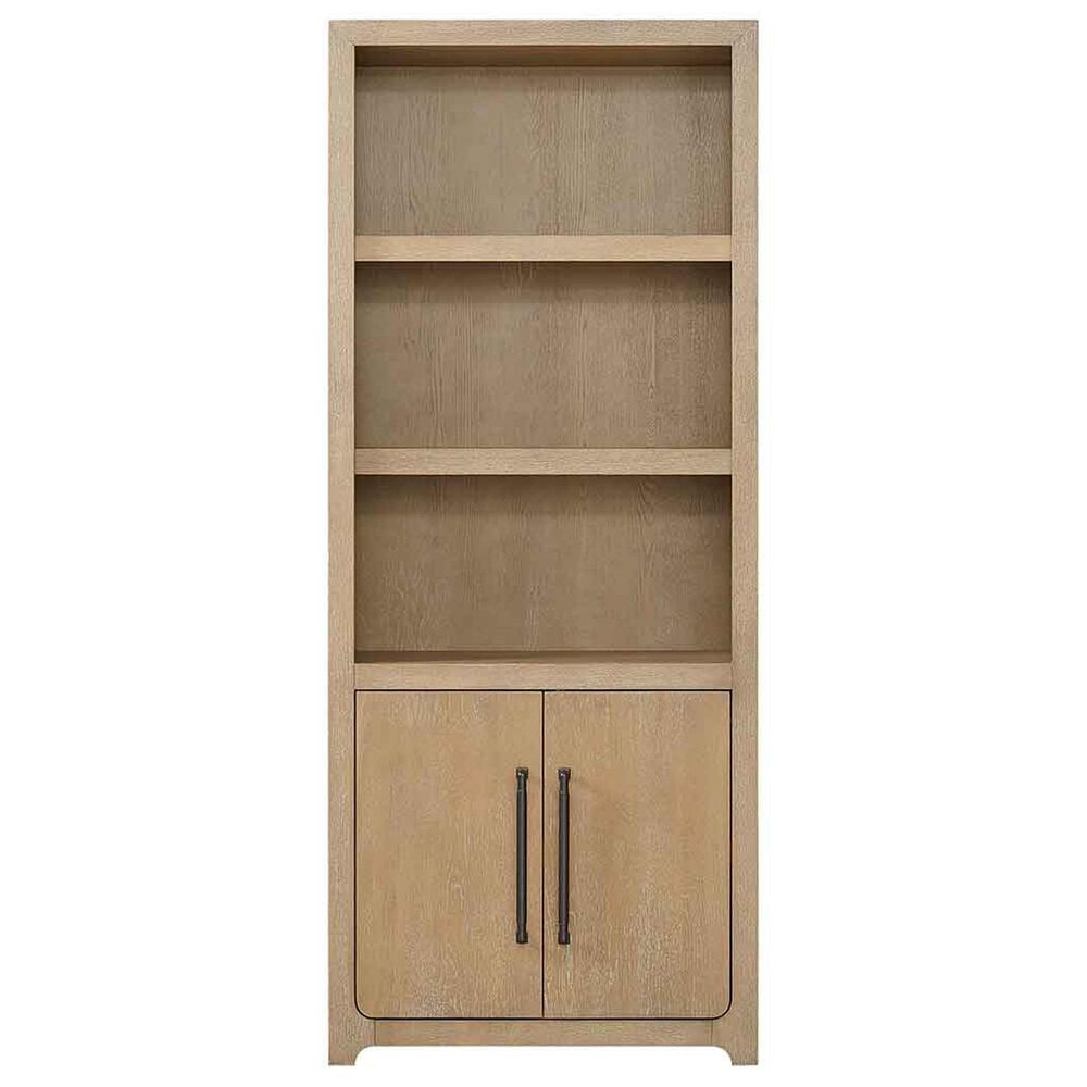 Wycliff Bay Canyon Drive Office Bookcase with Doors in Natural Oak, , large