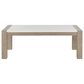 Global Furniture USA 50" Rectangular Coffee Table in Natural and White, , large