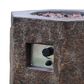 Elementi Fire Basalt Hexagon Liquid Propane Fire Column in Brown, , large