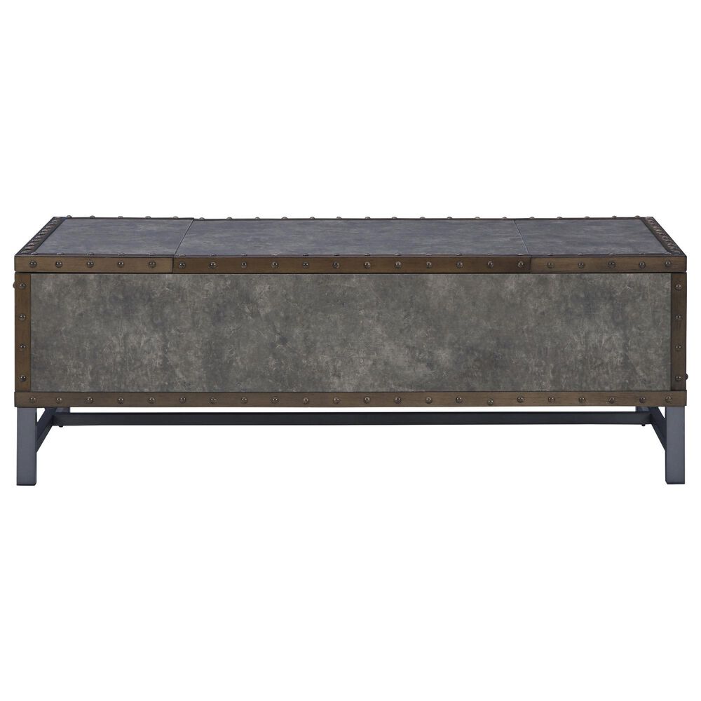 Ashley Derrylin Lift Top Coffee Table in Bronze and Brown, , large