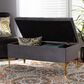 Baxton Studio Valere Storage Ottoman in Grey, , large