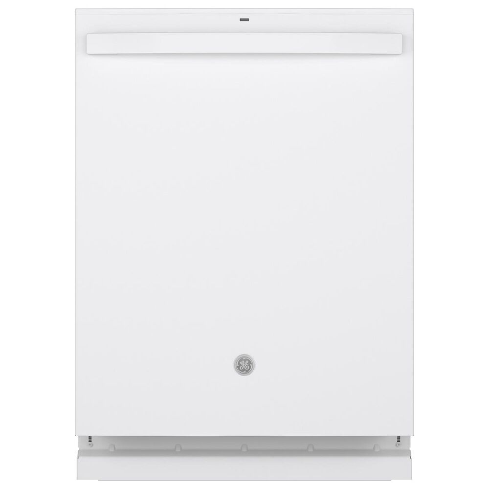 GE Appliances Built-In Dishwasher with Hidden Controls and 3rd Rack in White, , large