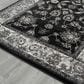 Amer Rugs Alexandria 4" x 6" Black and Ivory Area Rug, , large