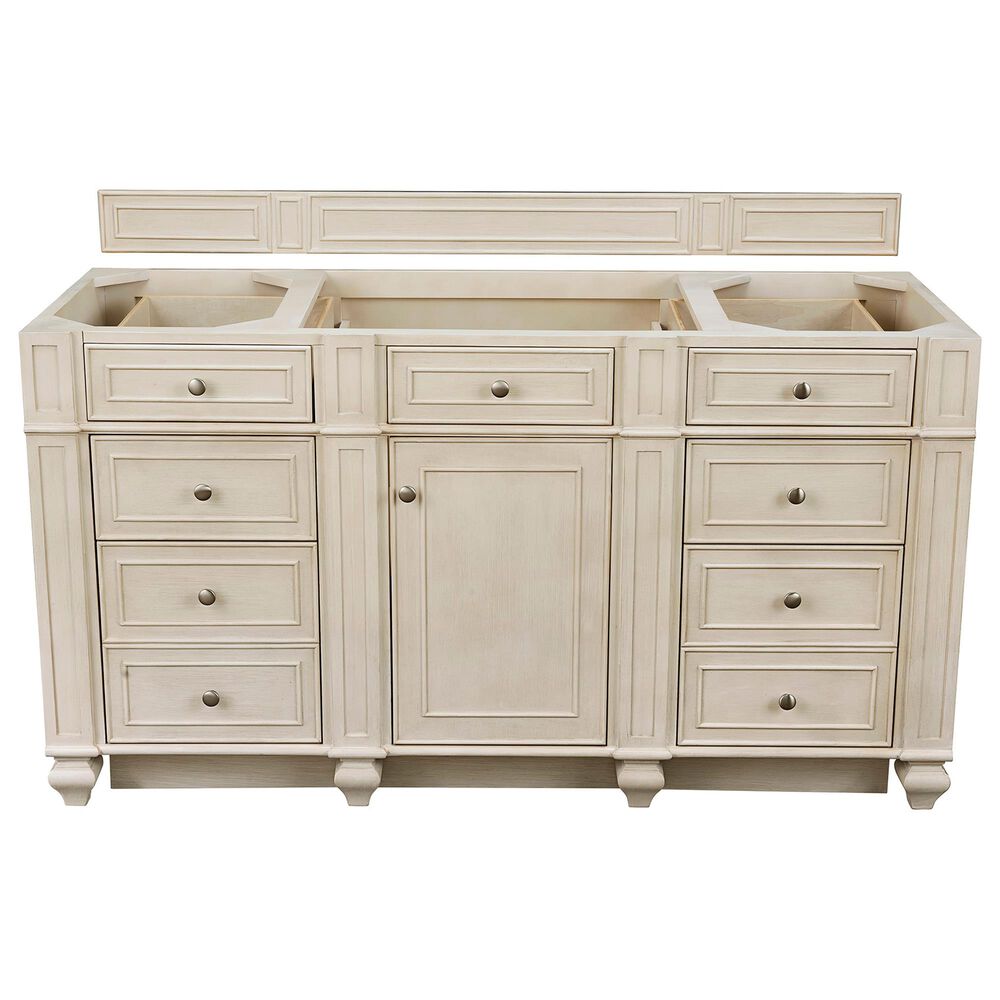 James Martin Bristol 60" Single Bathroom Vanity Cabinet in Vintage Vanilla, , large