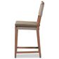 Baxton Studio Heyna Counter Stool in Mahogany, , large