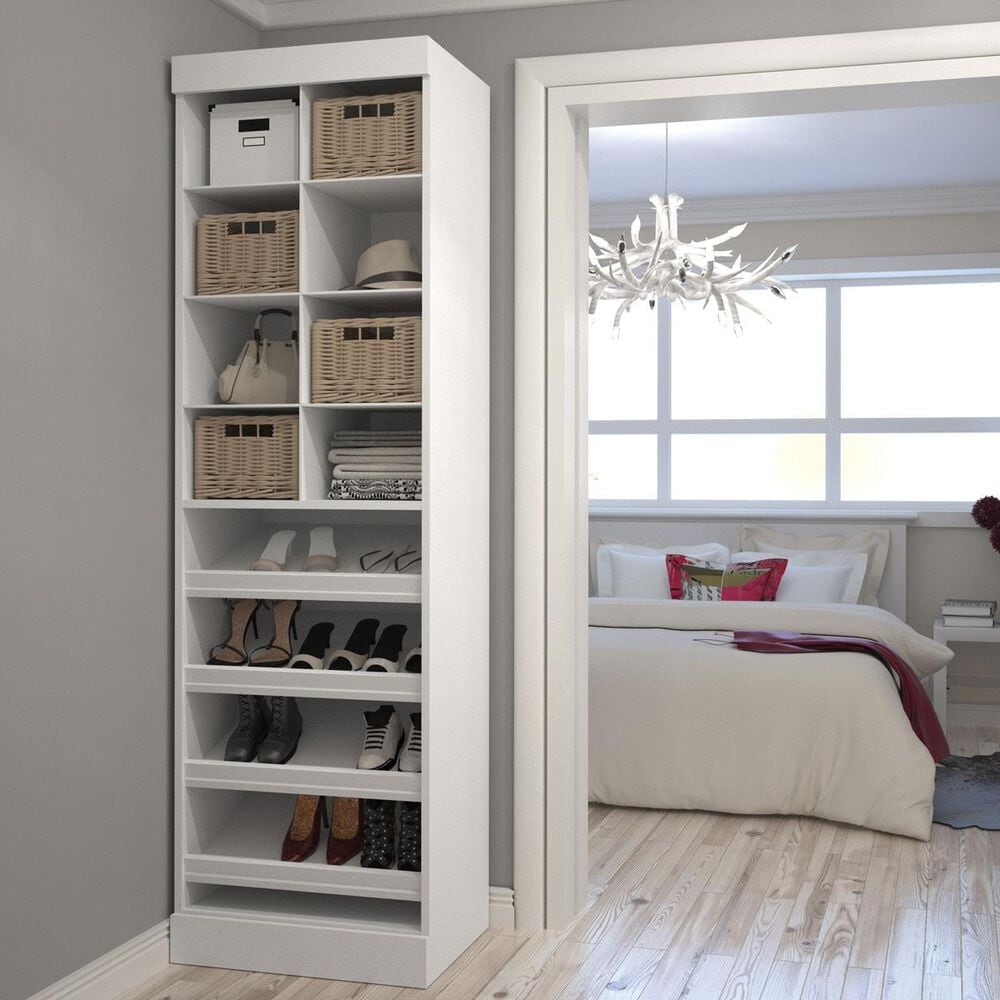 Bestar Pur 25" Multi-Storage Cubby in White, , large