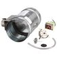 Best Hoods 6" Universal Automatic Make-Up Air Damper with Pressure Sensor Kit in Stainless Steel, , large