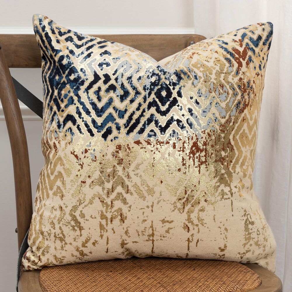 Rizzy Home Geometric 20" Pillow Cover in Natural, , large